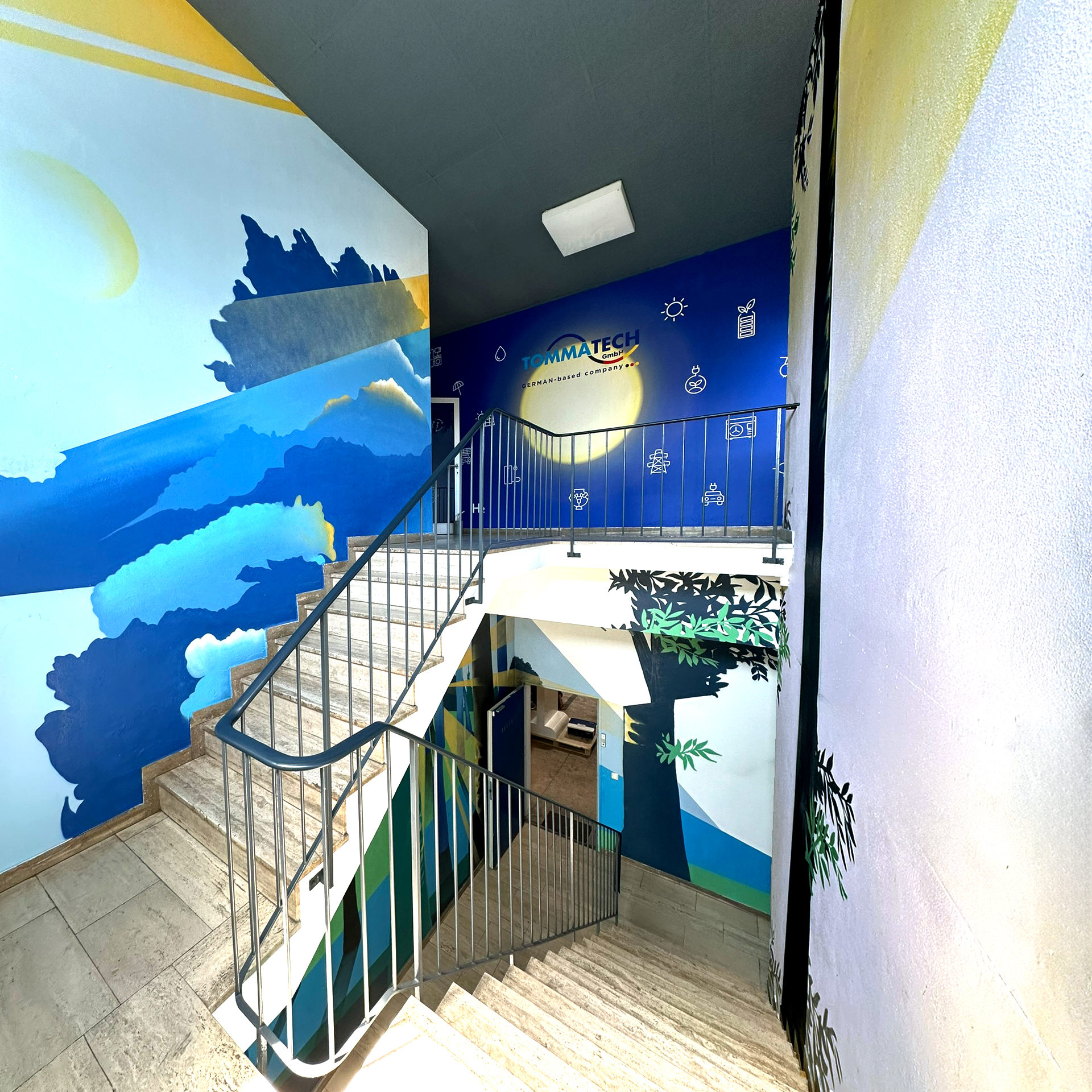 TommaTec GmbH, art wall, staircase, graffiti, Gestaltung Ludwig, theartof_JBL